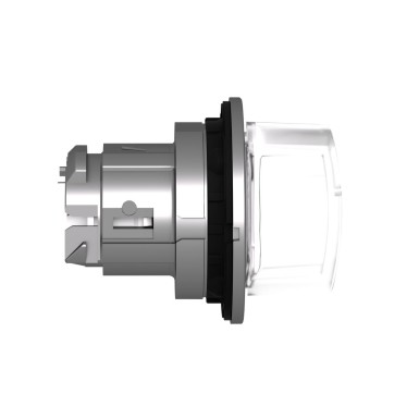 ZB4FK1713 - Head for illuminated selector switch, Harmony XB4, universal LED, white handle, flush, 30mm, 3 positions, spring return - Schneider Electric - Head for illuminated selector switch, Harmony XB4, universal LED, white handle, flush, 30mm, 3 positions, spring return - Schneider Electric - 3