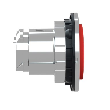 ZB4FL432 - Flush mounted projecting push button head, Harmony XB4, metal, red, 30mm, spring return, marked O - Schneider Electric - Flush mounted projecting push button head, Harmony XB4, metal, red, 30mm, spring return, marked O - Schneider Electric - 3