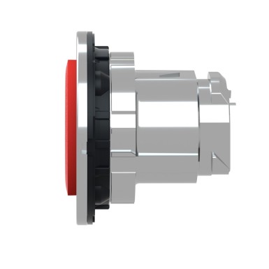 ZB4FL434 - Flush mounted projecting push button head, Harmony XB4, metal, red, 30mm, spring return, marked STOP - Schneider Electric - Flush mounted projecting push button head, Harmony XB4, metal, red, 30mm, spring return, marked STOP - Schneider Electric - 3