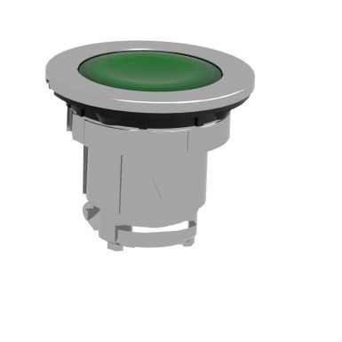 ZB4FV033 - Head for pilot light, Harmony XB4, flush mounted, green, 30mm, with plain lens, universal LED - Schneider Electric - Head for pilot light, Harmony XB4, flush mounted, green, 30mm, with plain lens, universal LED - Schneider Electric - 3