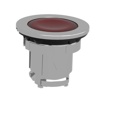 ZB4FV043 - Head for pilot light, Harmony XB4, flush mounted, red, 30mm, with plain lens, universal LED - Schneider Electric - Head for pilot light, Harmony XB4, flush mounted, red, 30mm, with plain lens, universal LED - Schneider Electric - 4