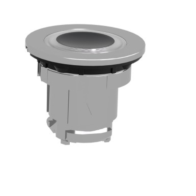 ZB4FW913 - Head for illuminated push button, Harmony XB4, plastic, white flush, 30mm, universal LED, spring return, illuminated ring - Schneider Electric - Head for illuminated push button, Harmony XB4, plastic, white flush, 30mm, universal LED, spring return, illuminated ring - Schneider Electric - 6