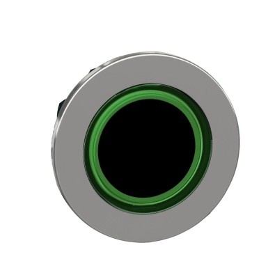 ZB4FW933 - Head for illuminated push button, Harmony XB4, plastic, green flush, 30mm, universal LED, spring return, illuminated ring - Schneider Electric - Head for illuminated push button, Harmony XB4, plastic, green flush, 30mm, universal LED, spring return, illuminated ring - Schneider Electric - 0