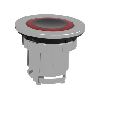 ZB4FW943 - Head for illuminated push button, Harmony XB4, plastic, red flush, 30mm, universal LED, spring return, illuminated ring - Schneider Electric - Head for illuminated push button, Harmony XB4, plastic, red flush, 30mm, universal LED, spring return, illuminated ring - Schneider Electric - 5