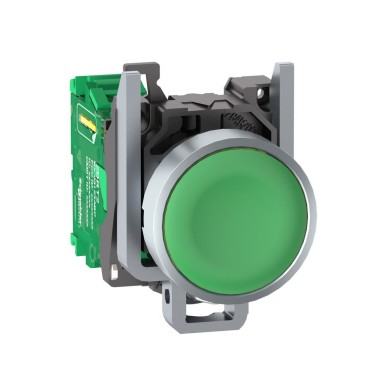 ZB4RTA3 - Wireless and batteryless transmitter, Harmony XB5R, push button, metal, green, 22mm, spring return - Schneider Electric - Wireless and batteryless transmitter, Harmony XB5R, push button, metal, green, 22mm, spring return - Schneider Electric - 0