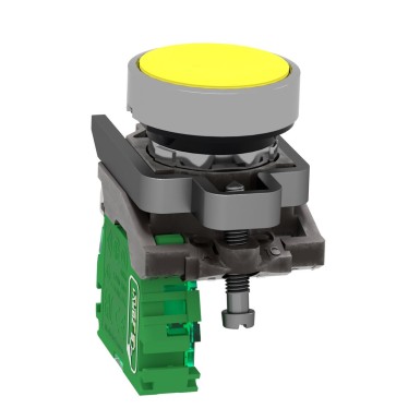 ZB4RTA5 - Wireless and batteryless transmitter, Harmony XB5R, push button, metal, yellow, 22mm, spring return - Schneider Electric - Wireless and batteryless transmitter, Harmony XB5R, push button, metal, yellow, 22mm, spring return - Schneider Electric - 2