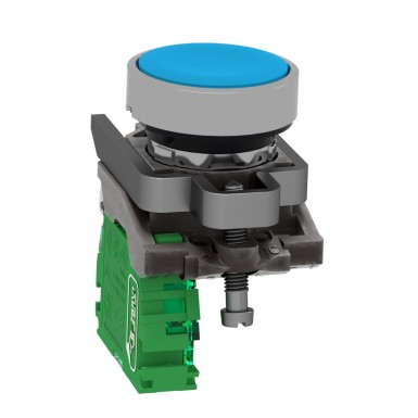 ZB4RTA6 - Wireless and batteryless transmitter, Harmony XB5R, push button, metal, blue, 22mm, spring return - Schneider Electric - Wireless and batteryless transmitter, Harmony XB5R, push button, metal, blue, 22mm, spring return - Schneider Electric - 5