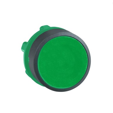 ZB5AA3 - Push button head, Harmony XB5, plastic, flush, green, 22mm, spring return, unmarked - Schneider Electric - Push button head, Harmony XB5, plastic, flush, green, 22mm, spring return, unmarked - Schneider Electric - 0