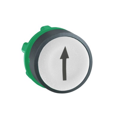 ZB5AA334 - Push button head, Harmony XB5, plastic, flush, white, 22mm, spring return, marked UP ARROW - Schneider Electric - Push button head, Harmony XB5, plastic, flush, white, 22mm, spring return, marked UP ARROW - Schneider Electric - 0