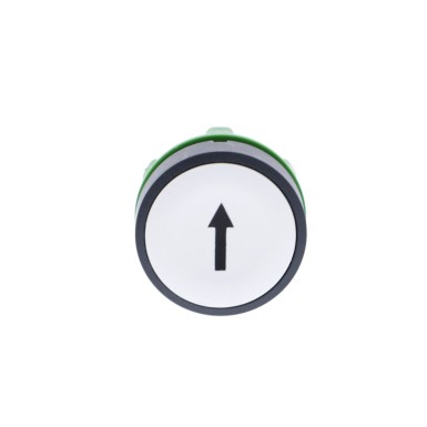 ZB5AA334 - Push button head, Harmony XB5, plastic, flush, white, 22mm, spring return, marked UP ARROW - Schneider Electric - Push button head, Harmony XB5, plastic, flush, white, 22mm, spring return, marked UP ARROW - Schneider Electric - 3