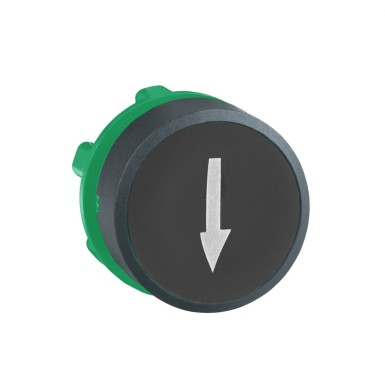 ZB5AA335 - Push button head, Harmony XB5, plastic, flush, black, 22mm, spring return, marked DOWN ARROW - Schneider Electric - Push button head, Harmony XB5, plastic, flush, black, 22mm, spring return, marked DOWN ARROW - Schneider Electric - 0