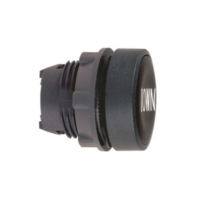 ZB5AA344 - Head for non illuminated push button, Harmony XB5, black flush pushbutton ?22 mm spring return "DOWN - Schneider Electric - Head for non illuminated push button, Harmony XB5, black flush pushbutton ?22 mm spring return "DOWN - Schneider Electric - 0