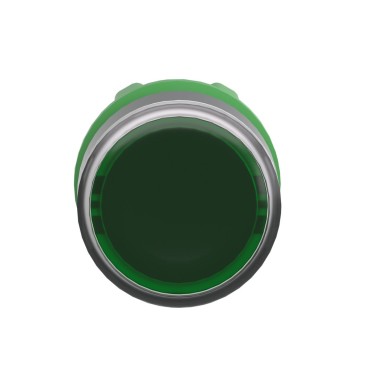 ZB5AA38 - Head for illuminated push button, Harmony XB5, plastic, green flush, 22mm, universal LED, for insetion of legend - Schneider Electric - Head for illuminated push button, Harmony XB5, plastic, green flush, 22mm, universal LED, for insetion of legend - Schneider Electric - 3