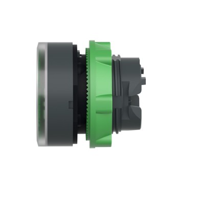 ZB5AA38 - Head for illuminated push button, Harmony XB5, plastic, green flush, 22mm, universal LED, for insetion of legend - Schneider Electric - Head for illuminated push button, Harmony XB5, plastic, green flush, 22mm, universal LED, for insetion of legend - Schneider Electric - 5