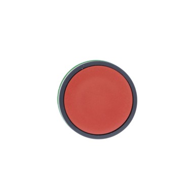 ZB5AA4 - Push button head, Harmony XB5, plastic, flush, red, 22mm, spring return, unmarked - Schneider Electric - Push button head, Harmony XB5, plastic, flush, red, 22mm, spring return, unmarked - Schneider Electric - 3