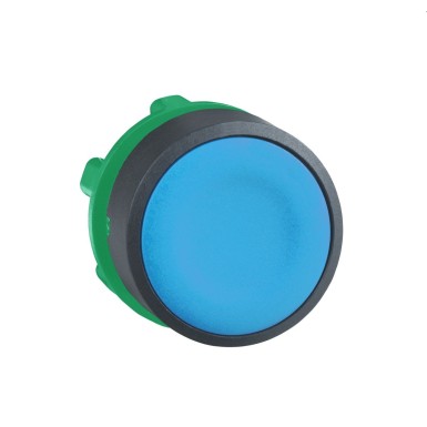 ZB5AA6 - Push button head, Harmony XB5, plastic, flush, blue, 22mm, spring return, unmarked - Schneider Electric - Push button head, Harmony XB5, plastic, flush, blue, 22mm, spring return, unmarked - Schneider Electric - 0