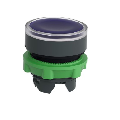 ZB5AA68 - Head for illuminated push button, Harmony XB5, plastic, blue flush, 22mm, universal LED, for insetion of legend - Schneider Electric - Head for illuminated push button, Harmony XB5, plastic, blue flush, 22mm, universal LED, for insetion of legend - Schneider Electric - 6