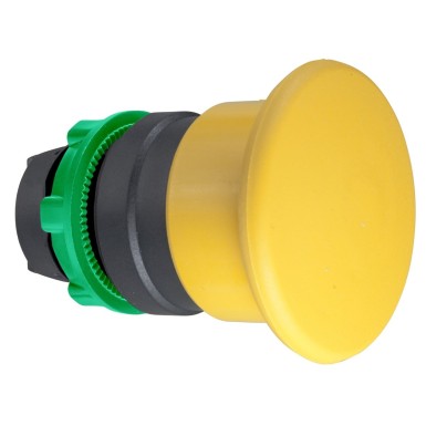 ZB5AC5 - Head for non illuminated pushbutton, Harmony XB5, plastic, yellow, mushroom 40mm, 22mm, spring return - Schneider Electric - Head for non illuminated pushbutton, Harmony XB5, plastic, yellow, mushroom 40mm, 22mm, spring return - Schneider Electric - 0