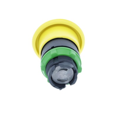 ZB5AC5 - Head for non illuminated pushbutton, Harmony XB5, plastic, yellow, mushroom 40mm, 22mm, spring return - Schneider Electric - Head for non illuminated pushbutton, Harmony XB5, plastic, yellow, mushroom 40mm, 22mm, spring return - Schneider Electric - 2