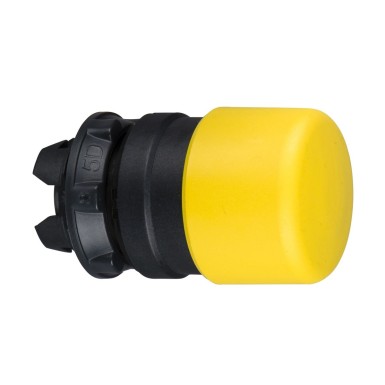 ZB5AC54 - Head for non illuminated push button, Harmony XB5, yellow ? 30 mushroom pushbutton ?22 mm spring ret - Schneider Electric - Head for non illuminated push button, Harmony XB5, yellow ? 30 mushroom pushbutton ?22 mm spring ret - Schneider Electric - 0