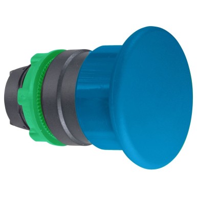 ZB5AC6 - Head for non illuminated pushbutton, Harmony XB5, plastic, blue, mushroom 40mm, 22mm, spring return - Schneider Electric - Head for non illuminated pushbutton, Harmony XB5, plastic, blue, mushroom 40mm, 22mm, spring return - Schneider Electric - 0