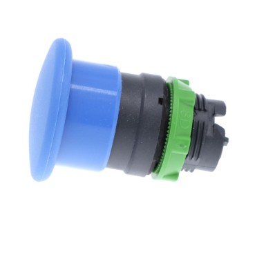 ZB5AC6 - Head for non illuminated pushbutton, Harmony XB5, plastic, blue, mushroom 40mm, 22mm, spring return - Schneider Electric - Head for non illuminated pushbutton, Harmony XB5, plastic, blue, mushroom 40mm, 22mm, spring return - Schneider Electric - 4