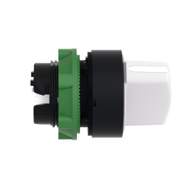 ZB5AD201 - Selector switch head, Harmony XB5, plastic, white, 22mm, 2 positions, stay put - Schneider Electric - Selector switch head, Harmony XB5, plastic, white, 22mm, 2 positions, stay put - Schneider Electric - 1