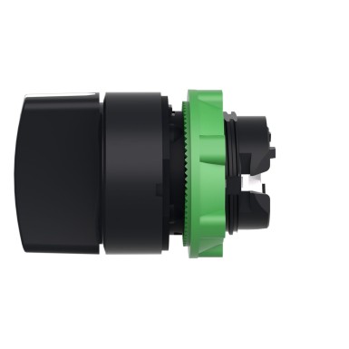 ZB5AD5 - Selector switch head, Harmony XB5, plastic, black, 22mm, 3 positions, spring return to center - Schneider Electric - Selector switch head, Harmony XB5, plastic, black, 22mm, 3 positions, spring return to center - Schneider Electric - 6