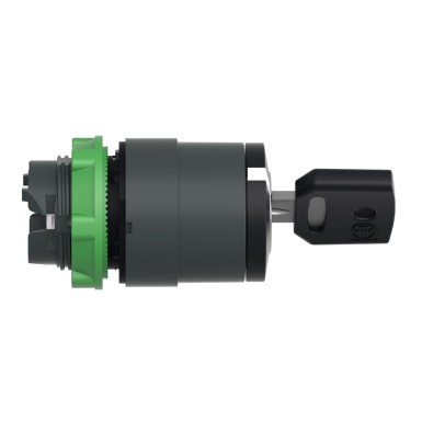 ZB5AG2D - Harmony XB5, Key switch selector head, plastic, black, Ш22, key n°8D1, 2 positions, stay put, key withdrawal in any position - Schneider Electric - Harmony XB5, Key switch selector head, plastic, black, Ш22, key n°8D1, 2 positions, stay put, key withdrawal in any position - Schneider Electric - 1