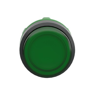 ZB5AH33 - Head for illuminated push button, Harmony XB5, round green projecting, 22mm, universal LED, push to release, unmarked - Schneider Electric - Head for illuminated push button, Harmony XB5, round green projecting, 22mm, universal LED, push to release, unmarked - Schneider Electric - 3