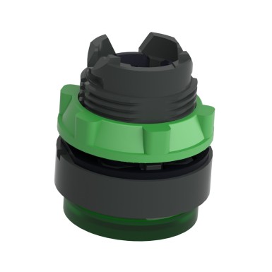 ZB5AH33 - Head for illuminated push button, Harmony XB5, round green projecting, 22mm, universal LED, push to release, unmarked - Schneider Electric - Head for illuminated push button, Harmony XB5, round green projecting, 22mm, universal LED, push to release, unmarked - Schneider Electric - 5