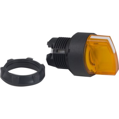 ZB5AK1253 - Head for illuminated selector switch, Harmony XB5, dark grey plastic, orange handle, 22mm, universal LED, 2 positions - Schneider Electric - Head for illuminated selector switch, Harmony XB5, dark grey plastic, orange handle, 22mm, universal LED, 2 positions - Schneider Electric - 0