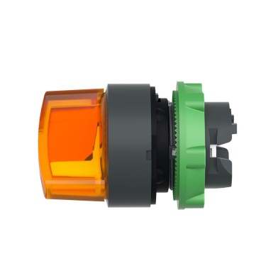 ZB5AK1253 - Head for illuminated selector switch, Harmony XB5, dark grey plastic, orange handle, 22mm, universal LED, 2 positions - Schneider Electric - Head for illuminated selector switch, Harmony XB5, dark grey plastic, orange handle, 22mm, universal LED, 2 positions - Schneider Electric - 6