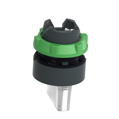 ZB5AK1313 - Head for illuminated selector switch, Harmony XB5, grey plastic, white handle, 22mm, universal LED, 3 positions, stay put - Schneider Electric - Head for illuminated selector switch, Harmony XB5, grey plastic, white handle, 22mm, universal LED, 3 positions, stay put - Schneider Electric - 1