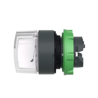 ZB5AK1313 - Head for illuminated selector switch, Harmony XB5, grey plastic, white handle, 22mm, universal LED, 3 positions, stay put - Schneider Electric - Head for illuminated selector switch, Harmony XB5, grey plastic, white handle, 22mm, universal LED, 3 positions, stay put - Schneider Electric - 6