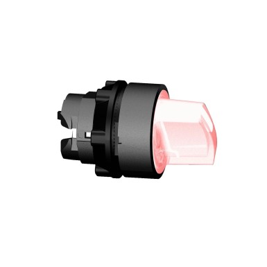 ZB5AK1343 - Head for illuminated selector switch, Harmony XB5, universal LED, red handle, 22mm, 3 positions, stay put - Schneider Electric - Head for illuminated selector switch, Harmony XB5, universal LED, red handle, 22mm, 3 positions, stay put - Schneider Electric - 0