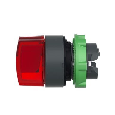 ZB5AK1343 - Head for illuminated selector switch, Harmony XB5, universal LED, red handle, 22mm, 3 positions, stay put - Schneider Electric - Head for illuminated selector switch, Harmony XB5, universal LED, red handle, 22mm, 3 positions, stay put - Schneider Electric - 4