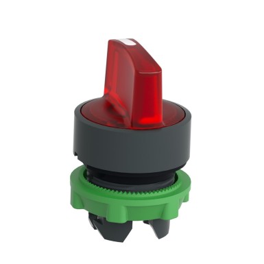 ZB5AK1343 - Head for illuminated selector switch, Harmony XB5, universal LED, red handle, 22mm, 3 positions, stay put - Schneider Electric - Head for illuminated selector switch, Harmony XB5, universal LED, red handle, 22mm, 3 positions, stay put - Schneider Electric - 5