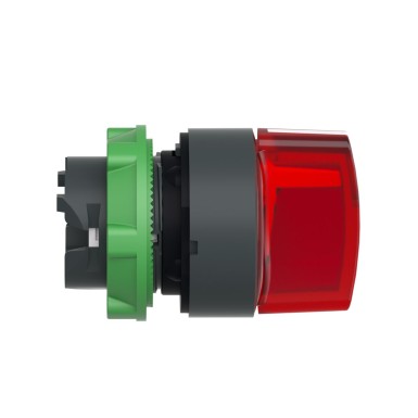 ZB5AK1343 - Head for illuminated selector switch, Harmony XB5, universal LED, red handle, 22mm, 3 positions, stay put - Schneider Electric - Head for illuminated selector switch, Harmony XB5, universal LED, red handle, 22mm, 3 positions, stay put - Schneider Electric - 6