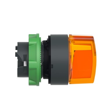 ZB5AK1353 - Head for illuminated selector switch, Harmony XB5, universal LED, orange handle, 22mm, 3 positions, stay put - Schneider Electric - Head for illuminated selector switch, Harmony XB5, universal LED, orange handle, 22mm, 3 positions, stay put - Schneider Electric - 6