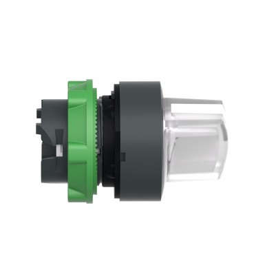 ZB5AK1413 - Head for illuminated selector switch, Harmony XB5, universal LED, white handle, 22mm, 2 positions, spring return - Schneider Electric - Head for illuminated selector switch, Harmony XB5, universal LED, white handle, 22mm, 2 positions, spring return - Schneider Electric - 1