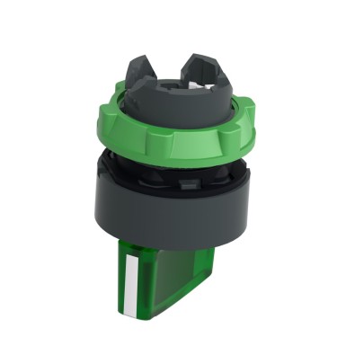 ZB5AK1433 - Head for illuminated selector switch, Harmony XB5, universal LED, green handle, 22mm, 2 positions, spring return - Schneider Electric - Head for illuminated selector switch, Harmony XB5, universal LED, green handle, 22mm, 2 positions, spring return - Schneider Electric - 5