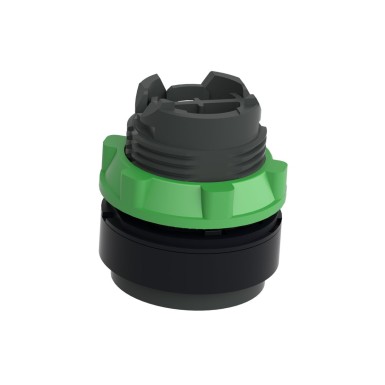 ZB5AL2 - Push button head, Harmony XB5, plastic, projecting, black, 22mm, spring return, unmarked - Schneider Electric - Push button head, Harmony XB5, plastic, projecting, black, 22mm, spring return, unmarked - Schneider Electric - 1