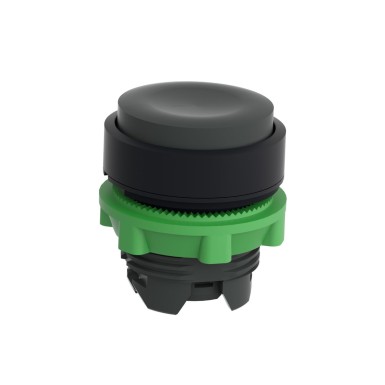 ZB5AL2 - Push button head, Harmony XB5, plastic, projecting, black, 22mm, spring return, unmarked - Schneider Electric - Push button head, Harmony XB5, plastic, projecting, black, 22mm, spring return, unmarked - Schneider Electric - 4