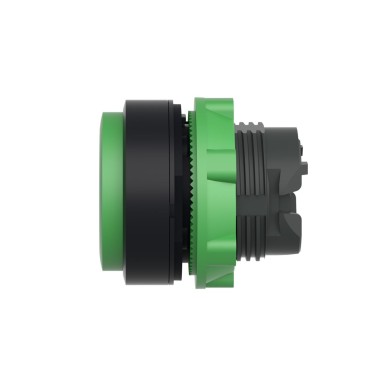 ZB5AL3 - Push button head, Harmony XB5, plastic, projecting, green, 22mm, spring return, unmarked - Schneider Electric - Push button head, Harmony XB5, plastic, projecting, green, 22mm, spring return, unmarked - Schneider Electric - 6