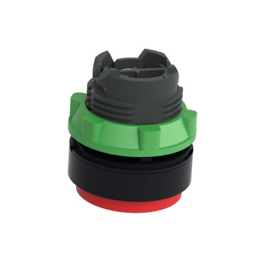 ZB5AL4 - Push button head, Harmony XB5, plastic, projecting, red, 22mm, spring return, unmarked - Schneider Electric - Push button head, Harmony XB5, plastic, projecting, red, 22mm, spring return, unmarked - Schneider Electric - 2