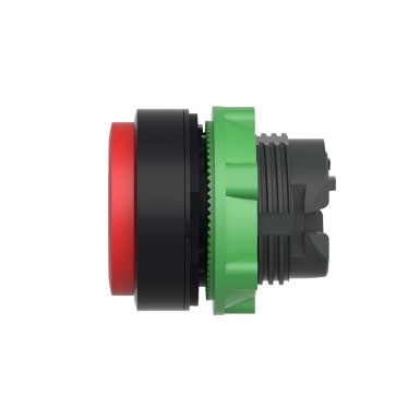 ZB5AL4 - Push button head, Harmony XB5, plastic, projecting, red, 22mm, spring return, unmarked - Schneider Electric - Push button head, Harmony XB5, plastic, projecting, red, 22mm, spring return, unmarked - Schneider Electric - 3