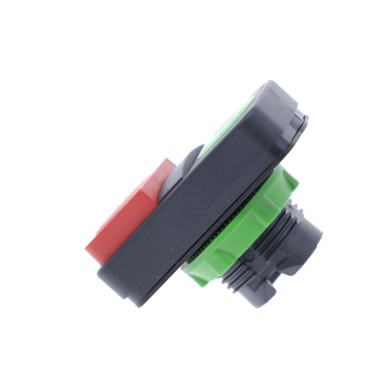 ZB5AL7341 - Double-headed push button head, Harmony XB5, plastic, 22mm, 1 green flush marked I + 1 red projecting marked O - Schneider Electric - Double-headed push button head, Harmony XB5, plastic, 22mm, 1 green flush marked I + 1 red projecting marked O - Schneider Electric - 3