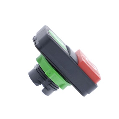 ZB5AL7341 - Double-headed push button head, Harmony XB5, plastic, 22mm, 1 green flush marked I + 1 red projecting marked O - Schneider Electric - Double-headed push button head, Harmony XB5, plastic, 22mm, 1 green flush marked I + 1 red projecting marked O - Schneider Electric - 4