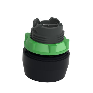 ZB5AP2S - Push button head, Harmony XB5, plastic, flush, black, 22mm, spring return, coloured boot, unmarked - Schneider Electric - Push button head, Harmony XB5, plastic, flush, black, 22mm, spring return, coloured boot, unmarked - Schneider Electric - 1